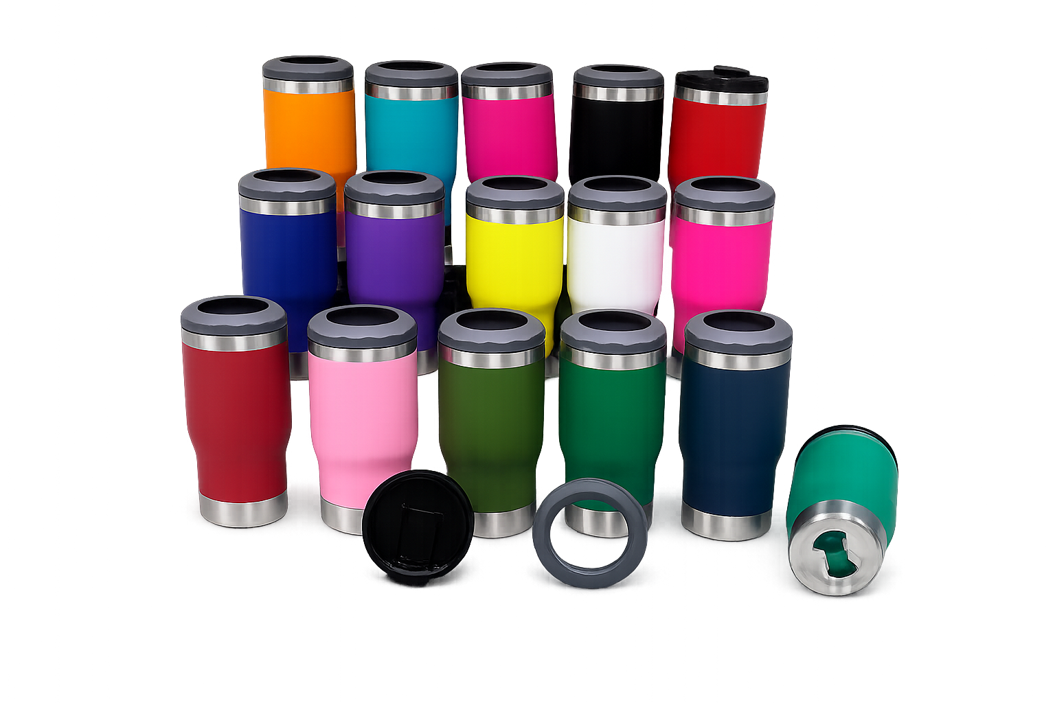 Portabote 4 en 1 para Latas, Termos y Botellas | Organizador Portavasos