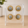 Exhibidor de Acrílico para Monedas Conmemorativas Mundial 2026