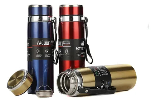 Termo Vacuum Metálico 1 Litro con Correa