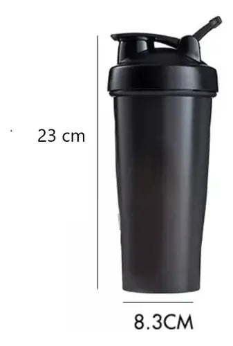 Shaker 20oz con Mezclador | Vaso Mezclador de Acero Inoxidable para Proteína