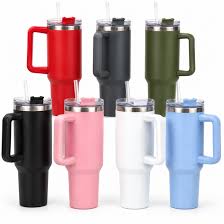 Termo Genérico Tipo Stanley 40oz con Asa y Popote