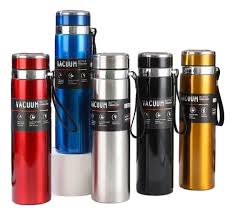 Termo Vacuum Metálico 1 Litro con Correa