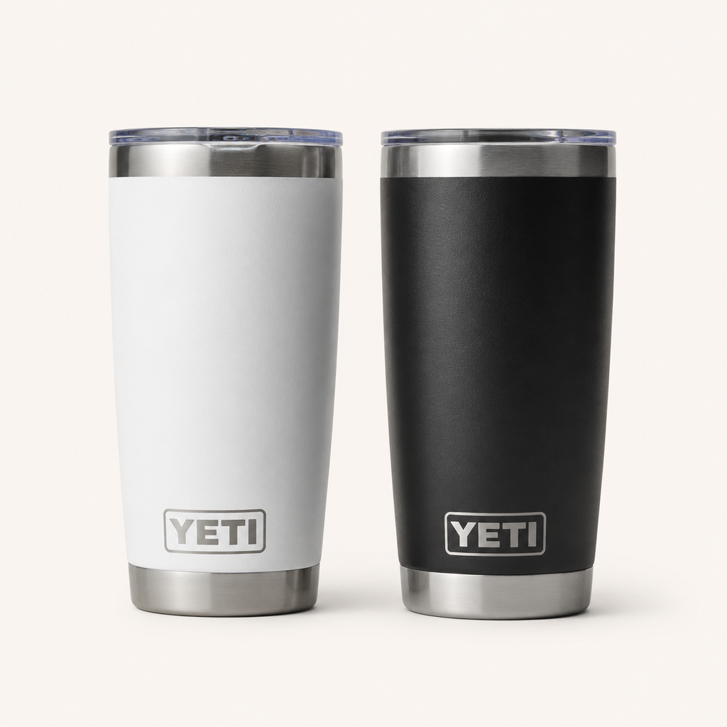 Termo Premium Tipo YETI 20 oz – Blanco y Negro